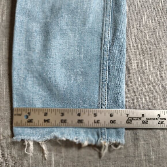 Abercrombie Fitch Jeans Womens Size 26x27 Distressed Ultra High Rise Straight - Picture 7 of 11